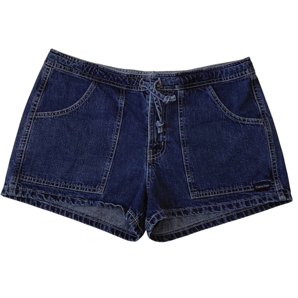 Calvin Klein Women's Blue Denim Shorts - Picture 1 of 6